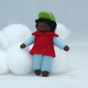 Handmade Toddler Sibling Doll by Ambrosius – Eco-Friendly Wool Felt Waldorf Toy from Eco Flower Fairies LLC