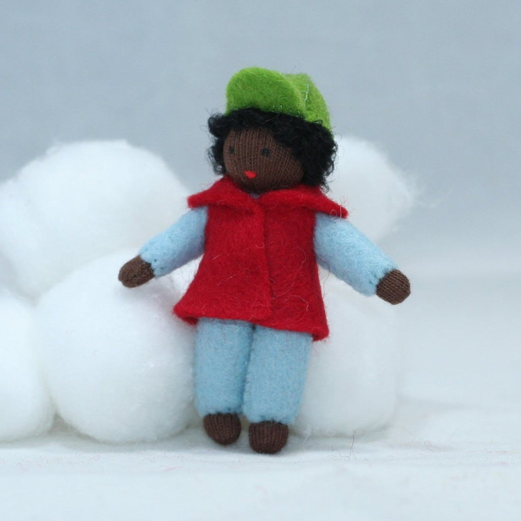 Handmade Toddler Sibling Doll by Ambrosius – Eco-Friendly Wool Felt Waldorf Toy from Eco Flower Fairies LLC