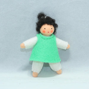 Handmade Toddler Sibling Doll by Ambrosius – Eco-Friendly Wool Felt Waldorf Toy from Eco Flower Fairies LLC