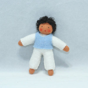 Handmade Toddler Sibling Doll by Ambrosius – Eco-Friendly Wool Felt Waldorf Toy from Eco Flower Fairies LLC