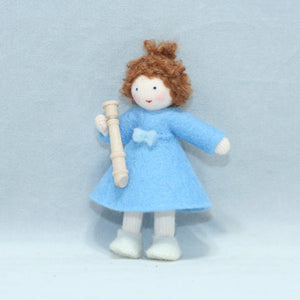 Handmade Toddler Sibling Doll by Ambrosius – Eco-Friendly Wool Felt Waldorf Toy from Eco Flower Fairies LLC