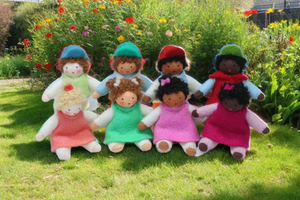Handmade Toddler Sibling Doll by Ambrosius – Eco-Friendly Wool Felt Waldorf Toy from Eco Flower Fairies LLC