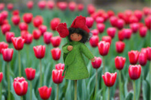 Tulip Fairy Doll – 2.5", 3" & 3.5"  Handmade Felt Waldorf Decorations by Ambrosius