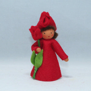 Handmade Tulip Fairy Doll by Ambrosius – Eco-Friendly Wool Felt Waldorf Toy from Eco Flower Fairies LLC