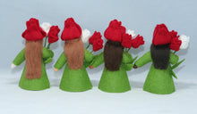 Tulip Fairy Doll – 2.5", 3" & 3.5"  Handmade Felt Waldorf Decorations by Ambrosius
