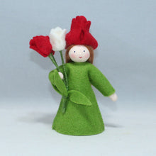 Handmade Tulip Fairy Doll by Ambrosius – Eco-Friendly Wool Felt Waldorf Toy from Eco Flower Fairies LLC