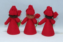 Tulip Fairy Doll – 2.5", 3" & 3.5"  Handmade Felt Waldorf Decorations by Ambrosius