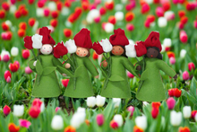 Tulip Fairy Doll – 2.5", 3" & 3.5"  Handmade Felt Waldorf Decorations by Ambrosius