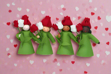 Tulip Fairy Doll – 2.5", 3" & 3.5"  Handmade Felt Waldorf Decorations by Ambrosius