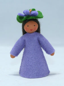 Handmade Sweet Violet Doll by Ambrosius – Eco-Friendly Wool Felt Waldorf Toy from Eco Flower Fairies LLC