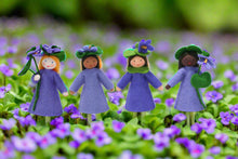 Handmade Sweet Violet Doll by Ambrosius – Eco-Friendly Wool Felt Waldorf Toy from Eco Flower Fairies LLC