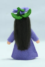 Sweet Violet Fairy Doll – 2.5" Handmade Felt Waldorf Decoration by Ambrosius
