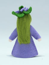 Sweet Violet Fairy Doll – 2.5" Handmade Felt Waldorf Decoration by Ambrosius