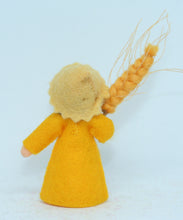 Wheat Fairy Doll – 2.5" Handmade Felt Waldorf Decoration by Ambrosius