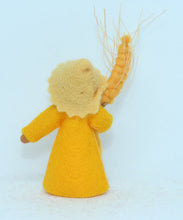 Wheat Fairy Doll – 2.5" Handmade Felt Waldorf Decoration by Ambrosius