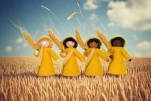 Handmade Wheat Fairy Doll by Ambrosius – Eco-Friendly Wool Felt Waldorf Toy from Eco Flower Fairies LLC