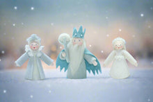 Handmade Winter Royal Doll Family by Ambrosius – Eco-Friendly Wool Felt Waldorf Toy from Eco Flower Fairies LLC