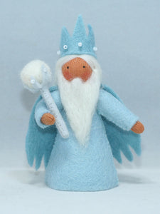 Handmade Winter King Doll by Ambrosius – Eco-Friendly Wool Felt Waldorf Toy from Eco Flower Fairies LLC