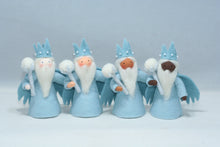 Winter Royal Family Doll Set – 3" & 3.5" Handmade Felt Waldorf Decorations by Ambrosius