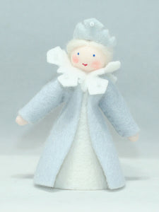 Handmade Winter Queen Doll by Ambrosius – Eco-Friendly Wool Felt Waldorf Toy from Eco Flower Fairies LLC