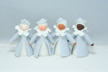 Winter Royal Family Doll Set – 3" & 3.5" Handmade Felt Waldorf Decorations by Ambrosius