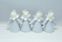 Winter Royal Family Doll Set – 3" & 3.5" Handmade Felt Waldorf Decorations by Ambrosius