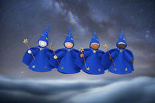 Handmade Night Sky Wizard Doll by Ambrosius – Eco-Friendly Wool Felt Waldorf Toy from Eco Flower Fairies LLC
