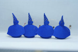 Night Sky Wizard Doll – 2.5" Handmade Felt Waldorf Decoration by Ambrosius