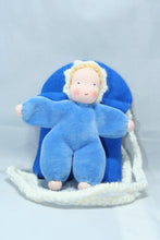 Baby in Pocket Purse (soft felt doll set) - Eco Flower Fairies - Waldorf Doll Shop - Handmade by Ambrosius
