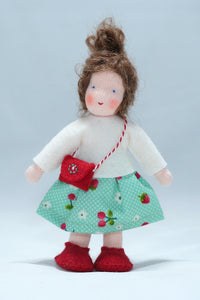 Waldorf Girl Doll (brown hair) | Waldorf Doll Shop | Eco Flower Fairies | Handmade by Ambrosius