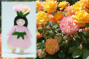 Rose Princess | Waldorf Doll Shop | Eco Flower Fairies | Handmade by Ambrosius