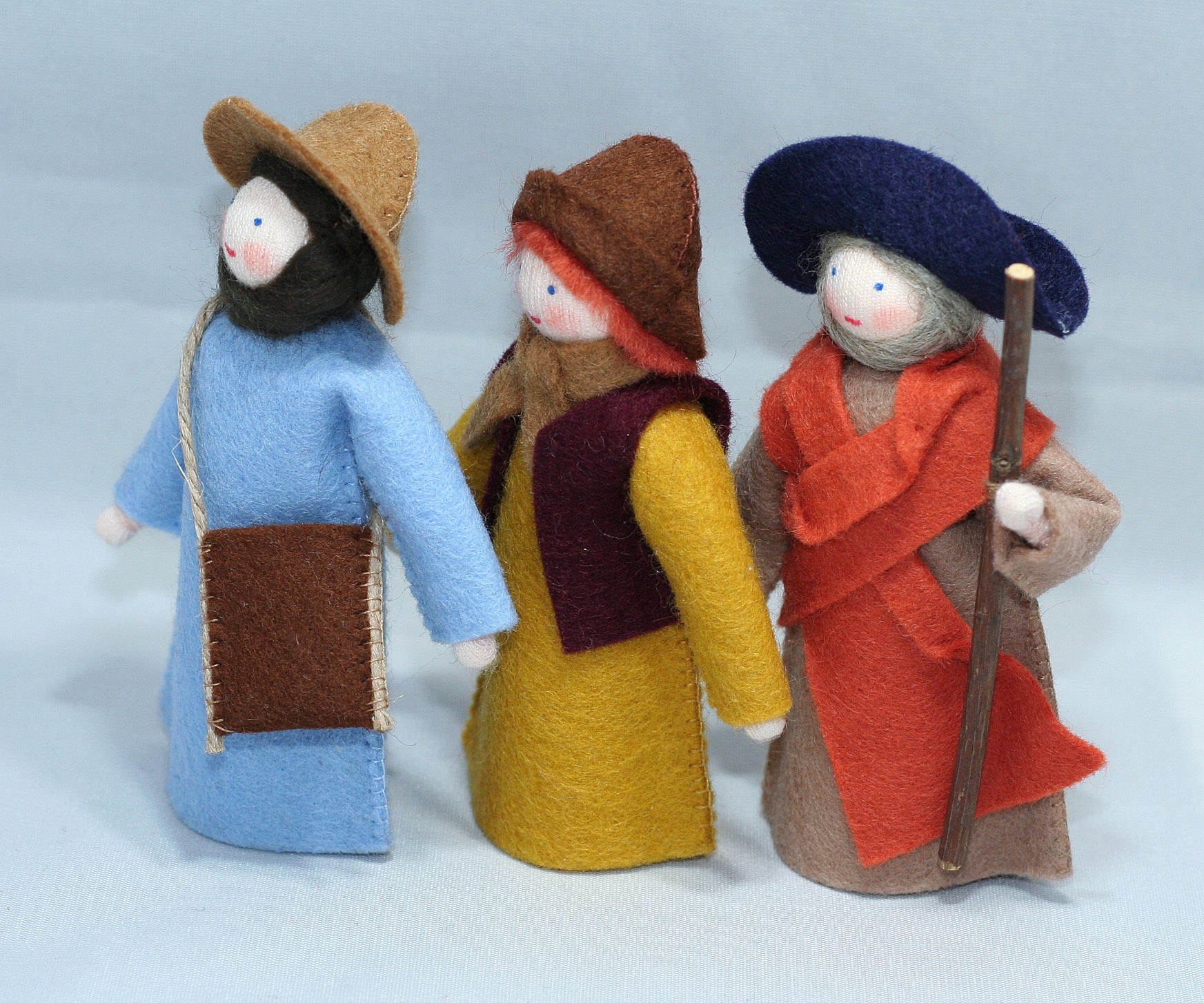 Waldorf toys wool dollhouse and figures