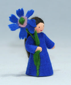 Cornflower Fairy | Waldorf Doll Shop | Eco Flower Fairies | Handmade by Ambrosius