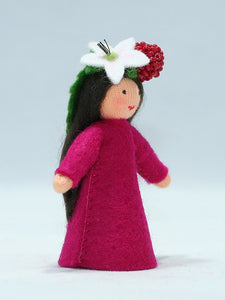Raspberry Fairy | Waldorf Doll Shop | Eco Flower Fairies | Handmade by Ambrosius