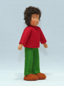 Waldorf Boy Doll (medium skin) | Waldorf Doll Shop | Eco Flower Fairies | Handmade by Ambrosius