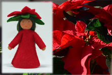 Poinsettia Fairy | Waldorf Doll Shop | Eco Flower Fairies | Handmade by Ambrosius