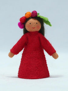 Redcurrant Fairy | Waldorf Doll Shop | Eco Flower Fairies | Handmade by Ambrosius