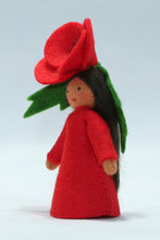 Red Poppy Fairy | Waldorf Doll Shop | Eco Flower Fairies | Handmade by Ambrosius