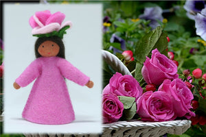 Rose Fairy | Waldorf Doll Shop | Eco Flower Fairies | Handmade by Ambrosius