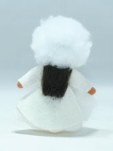 Snow Princess (miniature hanging felt doll)