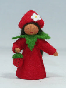 Strawberry Fairy | Waldorf Doll Shop | Eco Flower Fairies | Handmade by Ambrosius