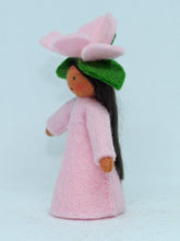 Sweet Briar Fairy (miniature standing felt doll, flower hat)