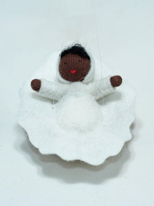 Baby in Walnut Cradle | Waldorf Doll Shop | Eco Flower Fairies | Handmade by Ambrosius