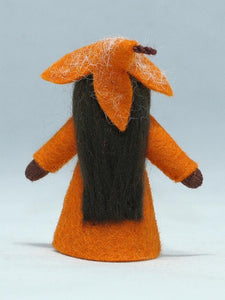 Beech Fairy (standing felt doll, leaf hat) - Eco Flower Fairies - Waldorf Doll Shop - Handmade by Ambrosius