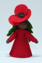 Red Poppy Fairy | Waldorf Doll Shop | Eco Flower Fairies | Handmade by Ambrosius