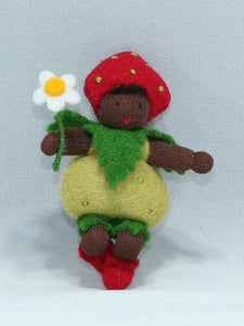 Strawberry Baby | Waldorf Doll Shop | Eco Flower Fairies | Handmade by Ambrosius