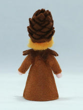 Pine Cone Fairy Doll – 2.5" & 3.5" Handmade Felt Waldorf Decorations by Ambrosius