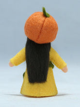 Pumpkin Fairy Doll – 2.5" & 3.5" Handmade Felt Waldorf Decorations by Ambrosius
