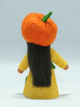 Pumpkin Fairy Doll – 2.5" & 3.5" Handmade Felt Waldorf Decorations by Ambrosius