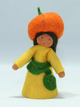 Handmade Pumpkin Fairy Doll by Ambrosius – Eco-Friendly Wool Felt Waldorf Toy from Eco Flower Fairies LLC